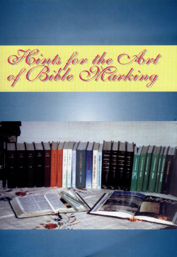 Graeham Mansfield Hins for the Art of Bible Marking